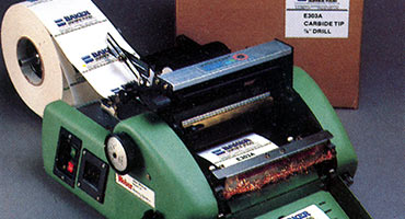 Weber Model 81 label printing machine