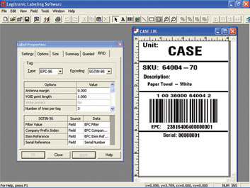 Legitronic labeling software