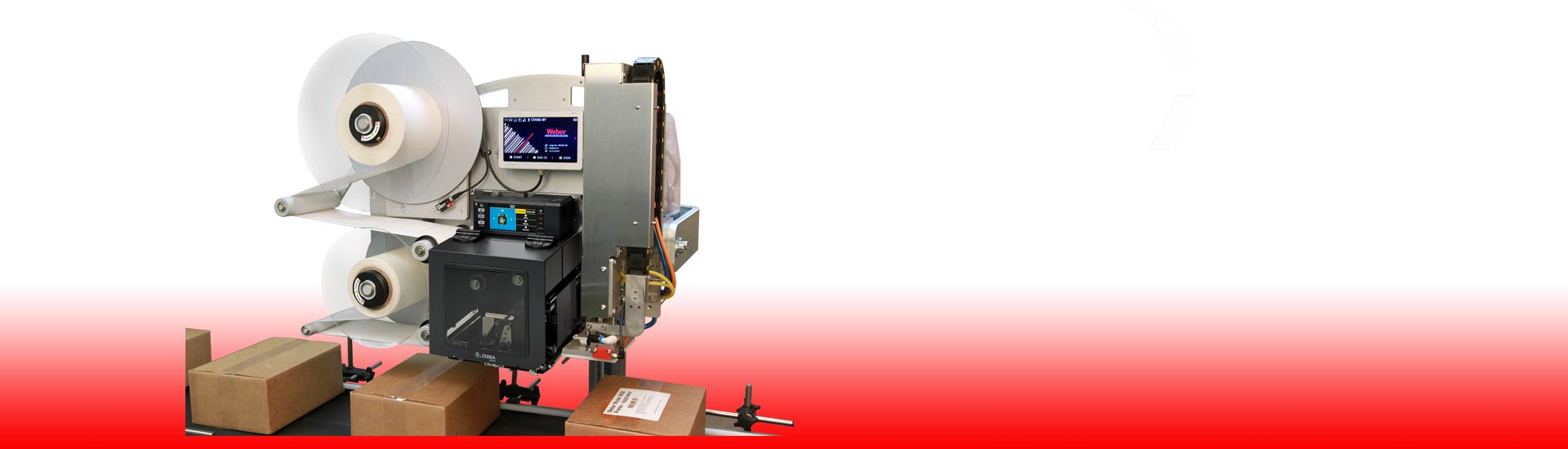 Weber's 4050 high-speed label printer applicator