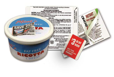 coupon labels and other specialty labels from Weber
