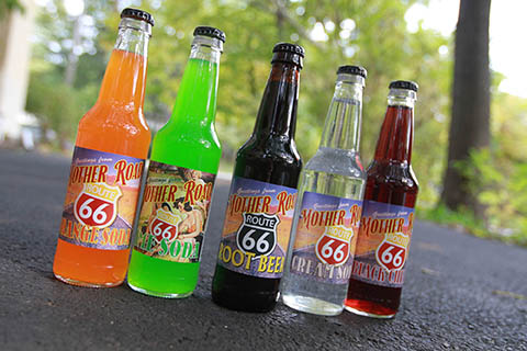 Mother Road Soda craft soda label
